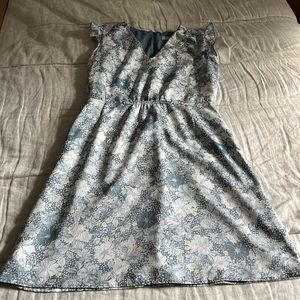 Blue LOFT Floral Dress